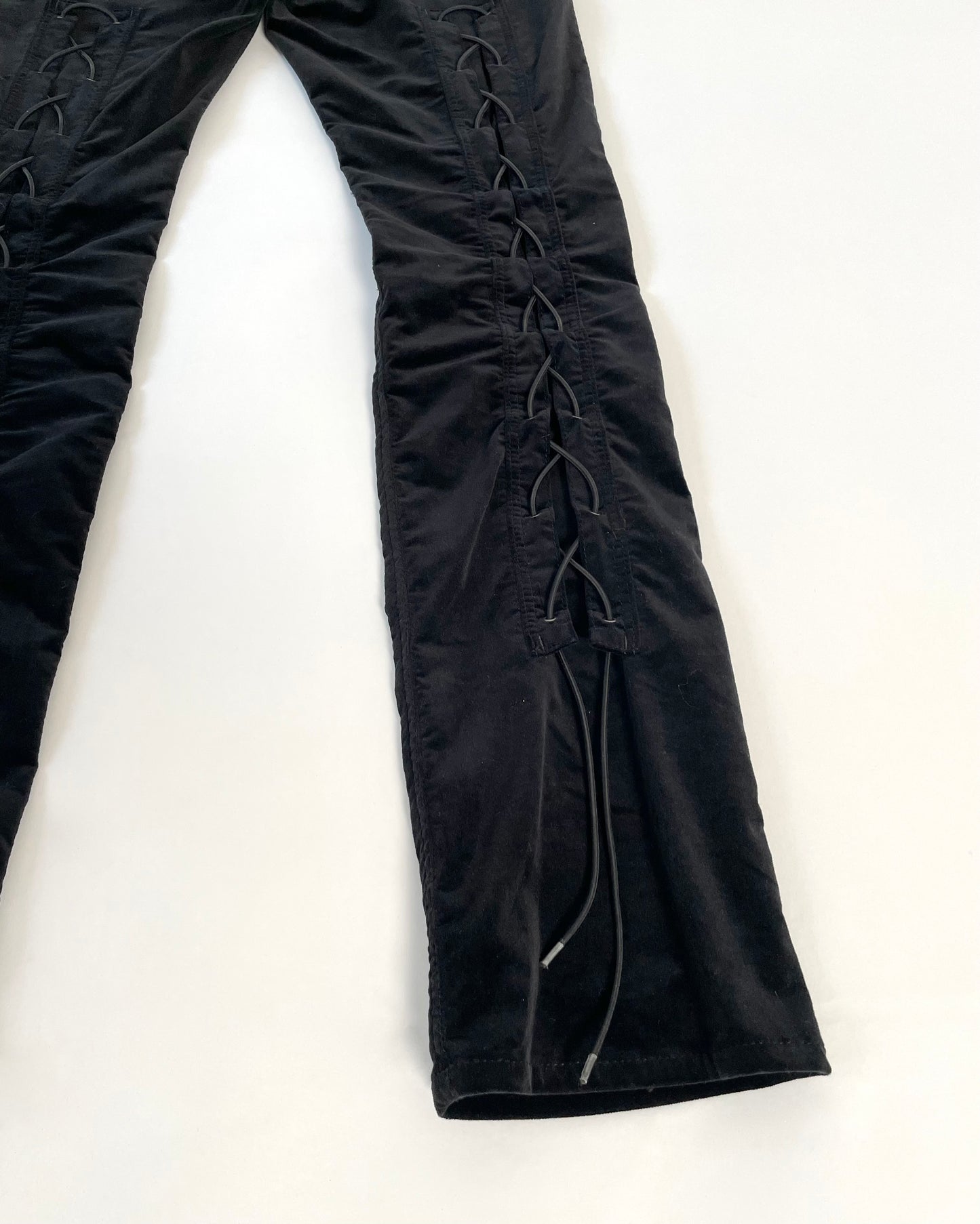 SS 05 Velvet Bondage Pants