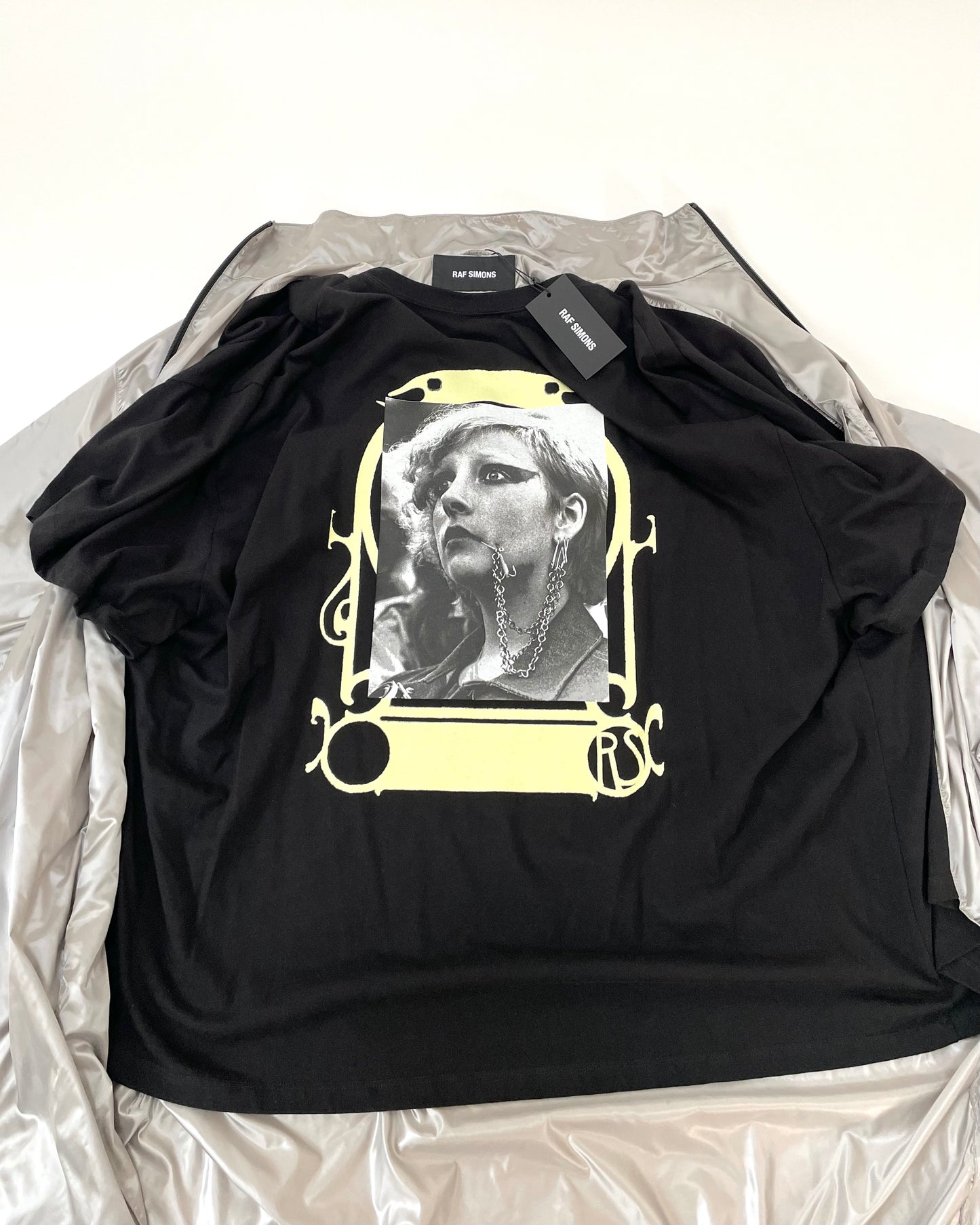 SS 19 Silver Nylon Raincoat