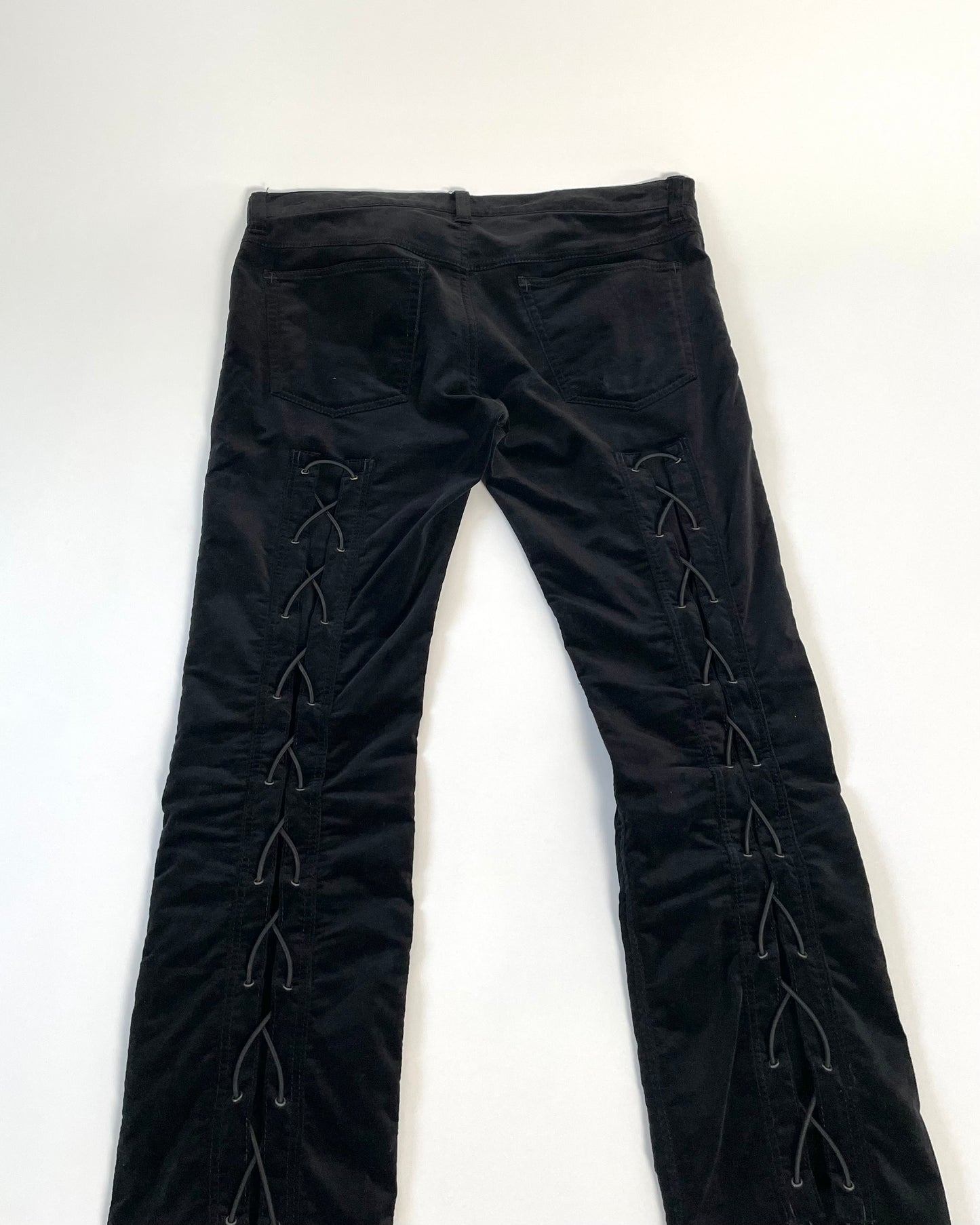 SS 05 Velvet Bondage Pants