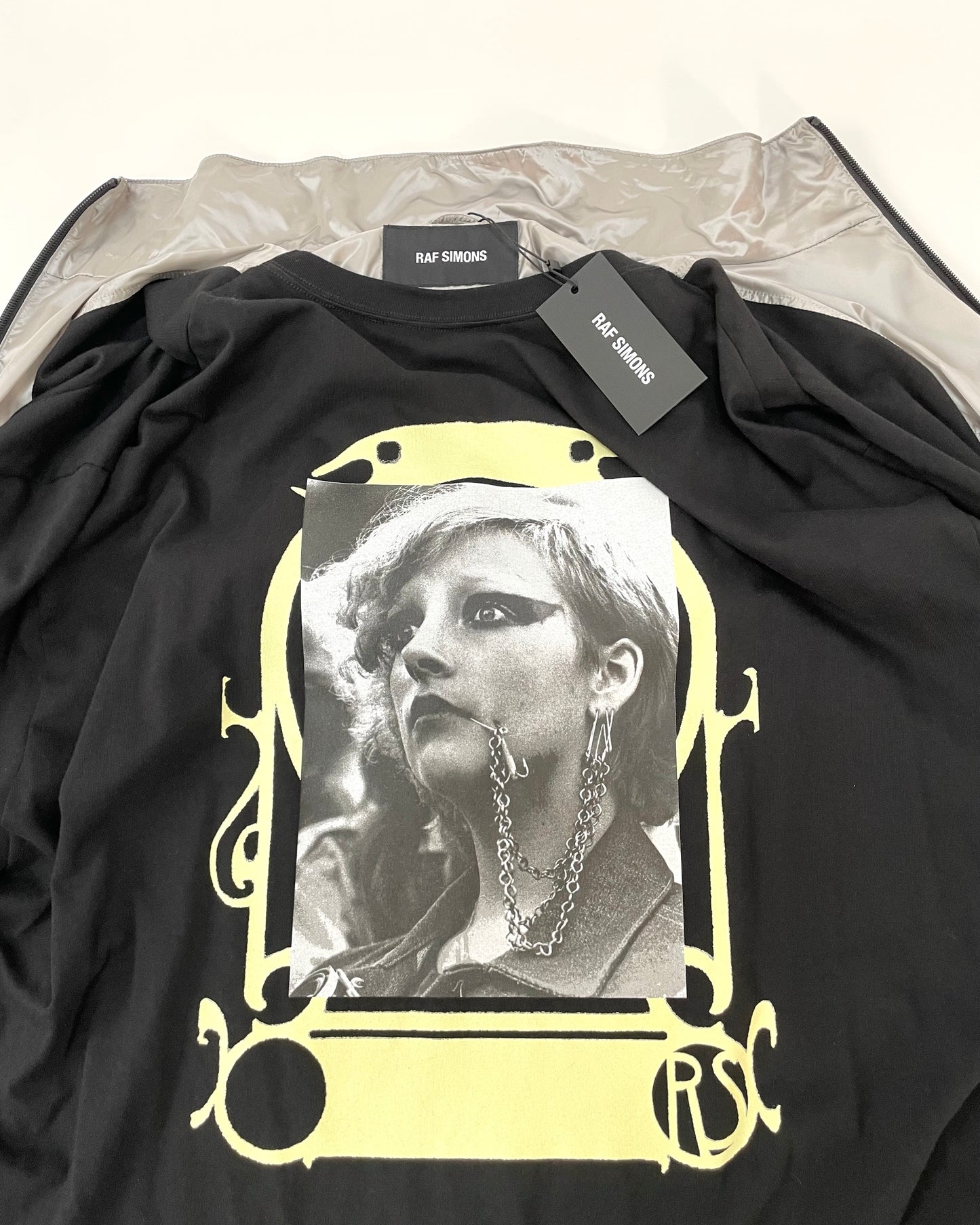 SS 19 Silver Nylon Raincoat