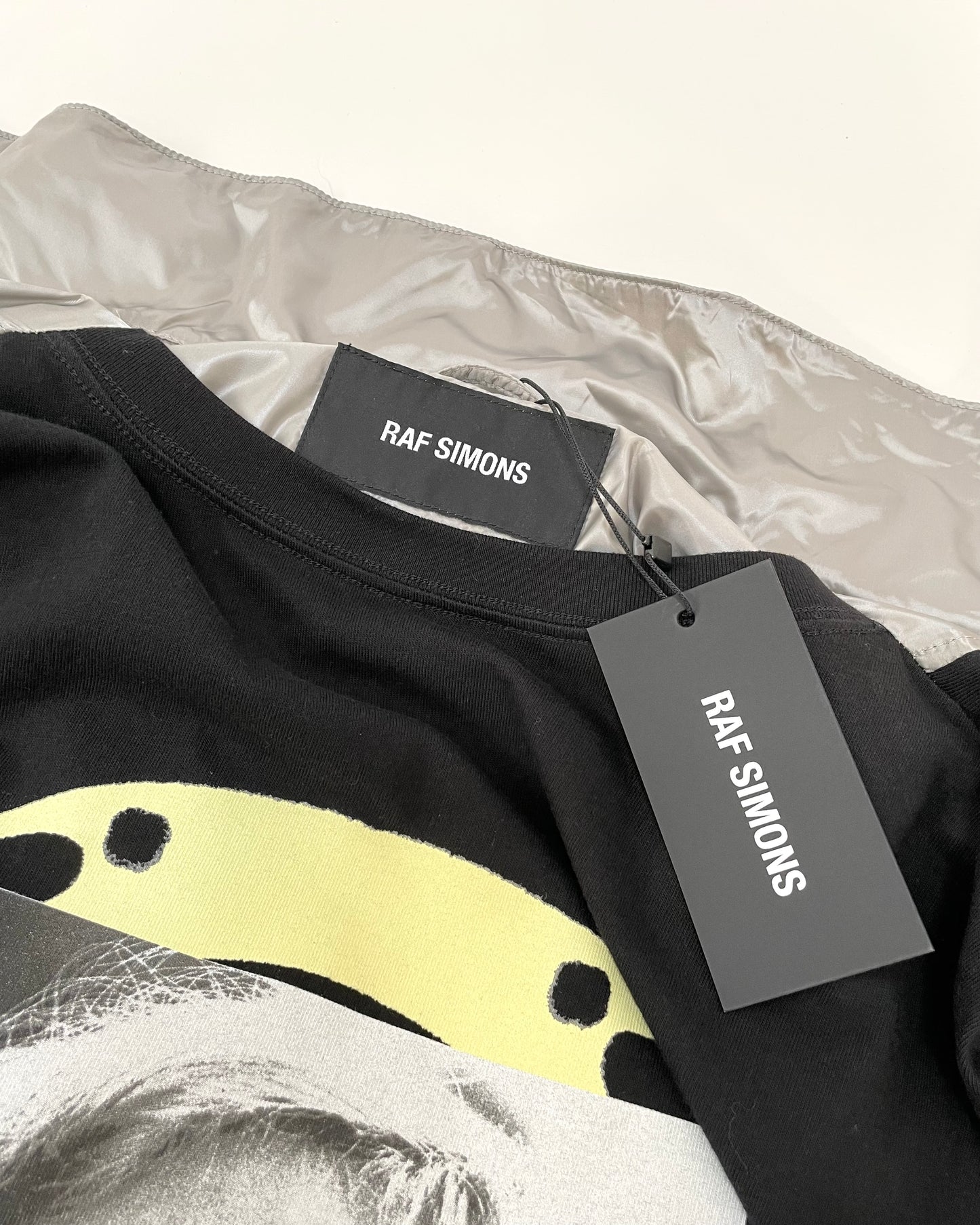 SS 19 Silver Nylon Raincoat