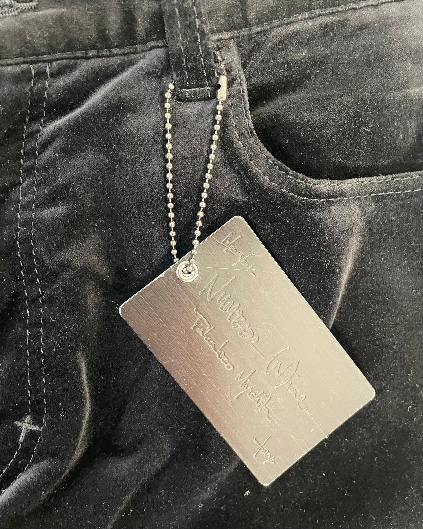 SS 05 Velvet Bondage Pants