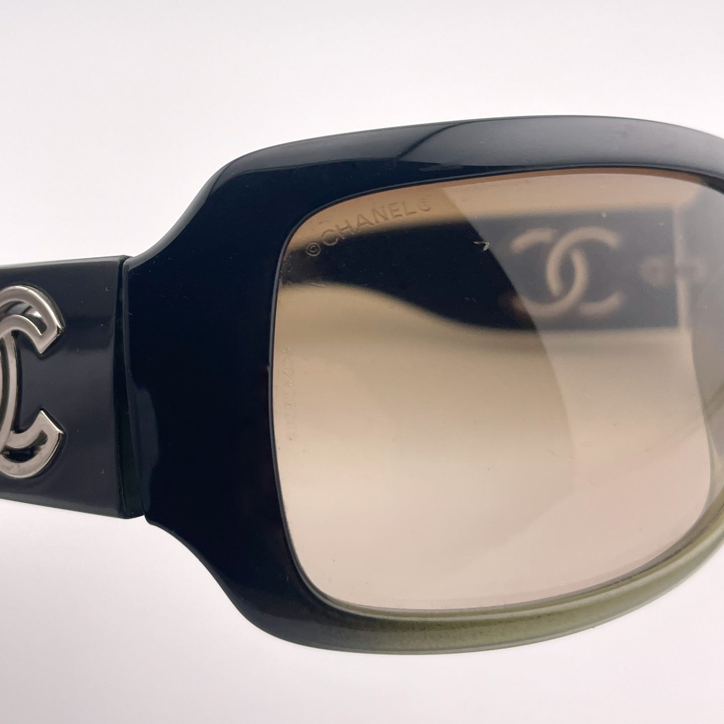 Black Square CC Logo Sunglasses