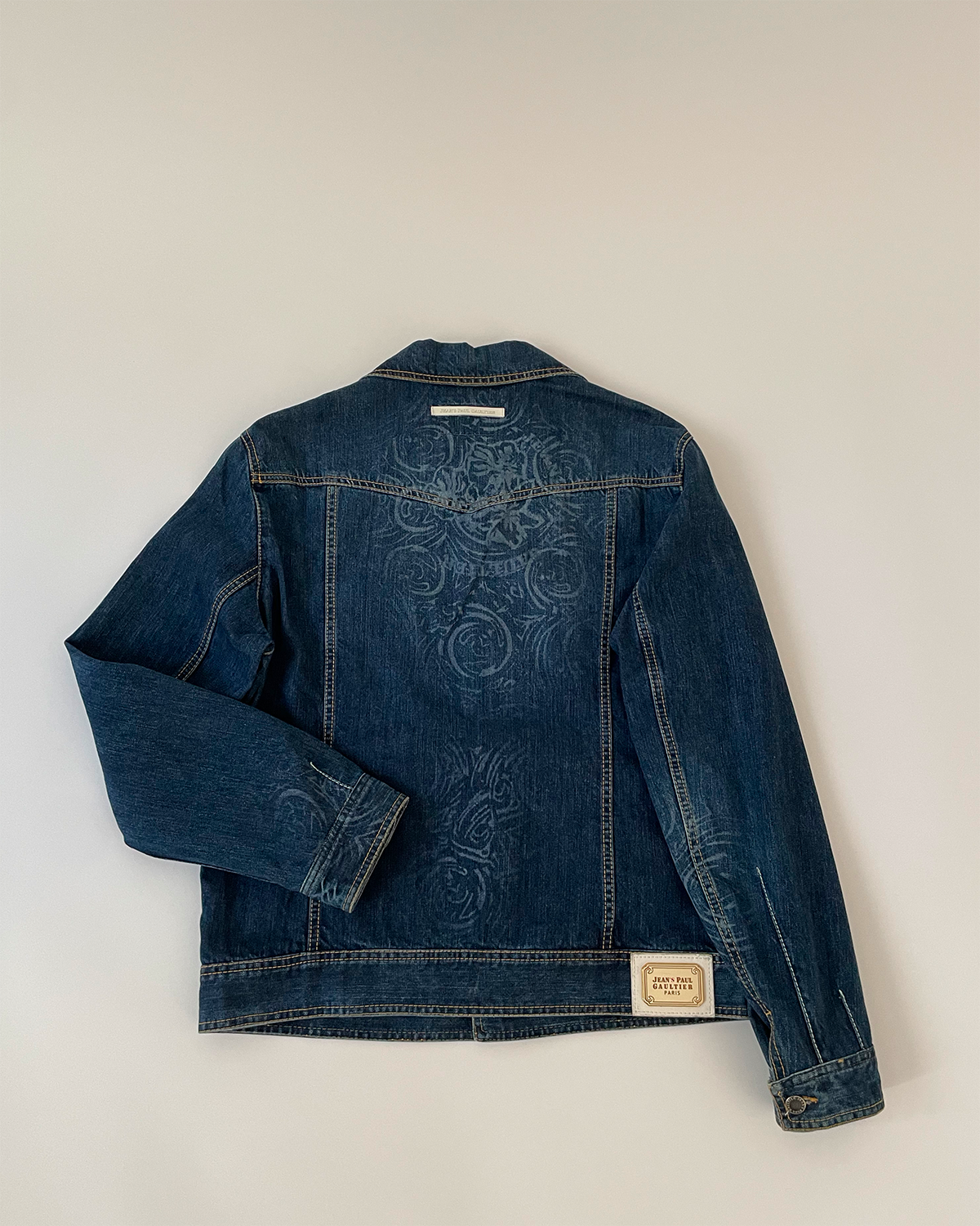 Flower Pattern Denim Jacket