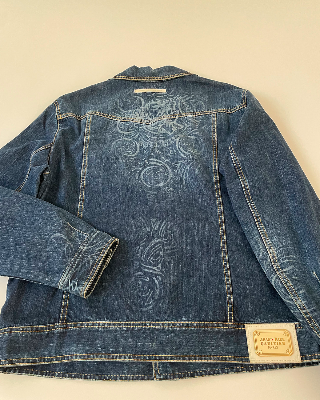 Flower Pattern Denim Jacket