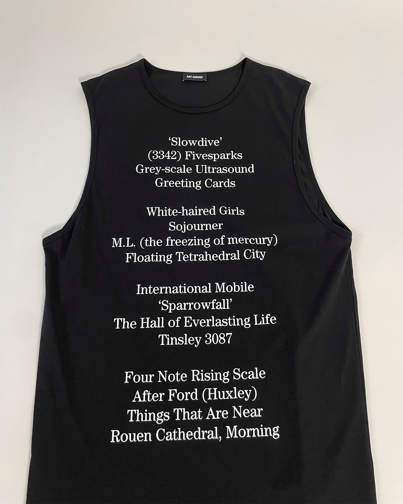 SS 20 Printed Text Tank Top