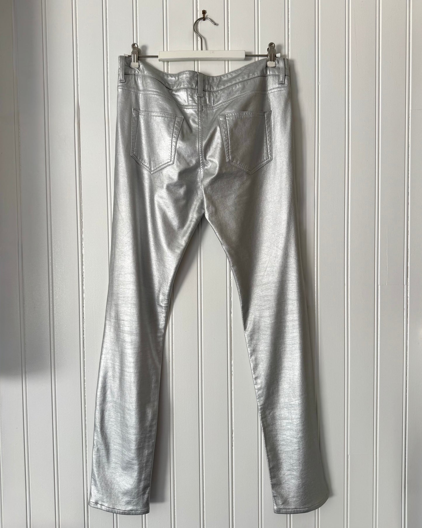 S/S 20 Silver Zipped Pants