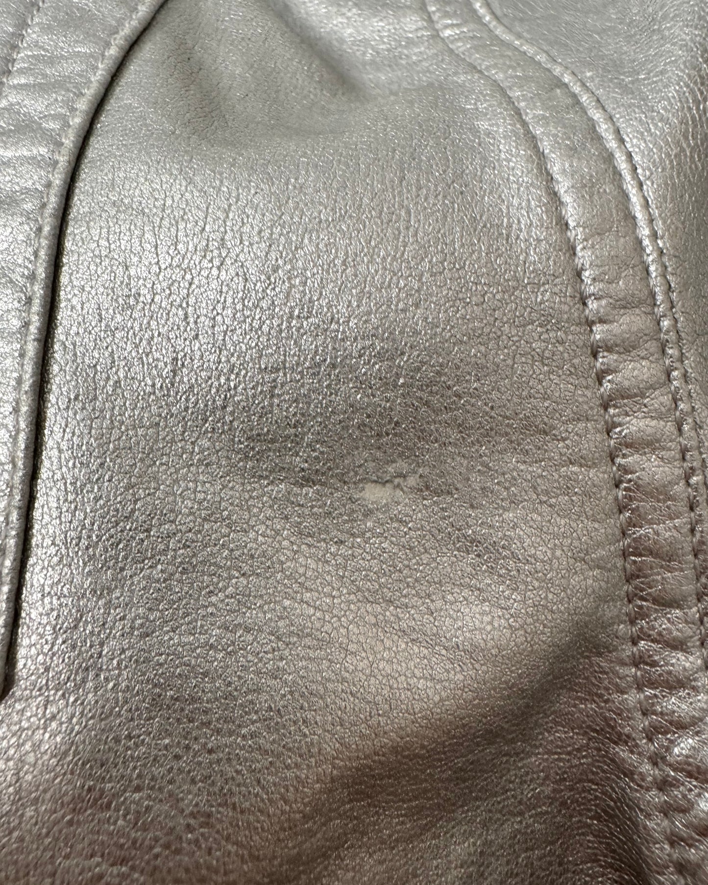 S/S 20 Silver Zipped Pants