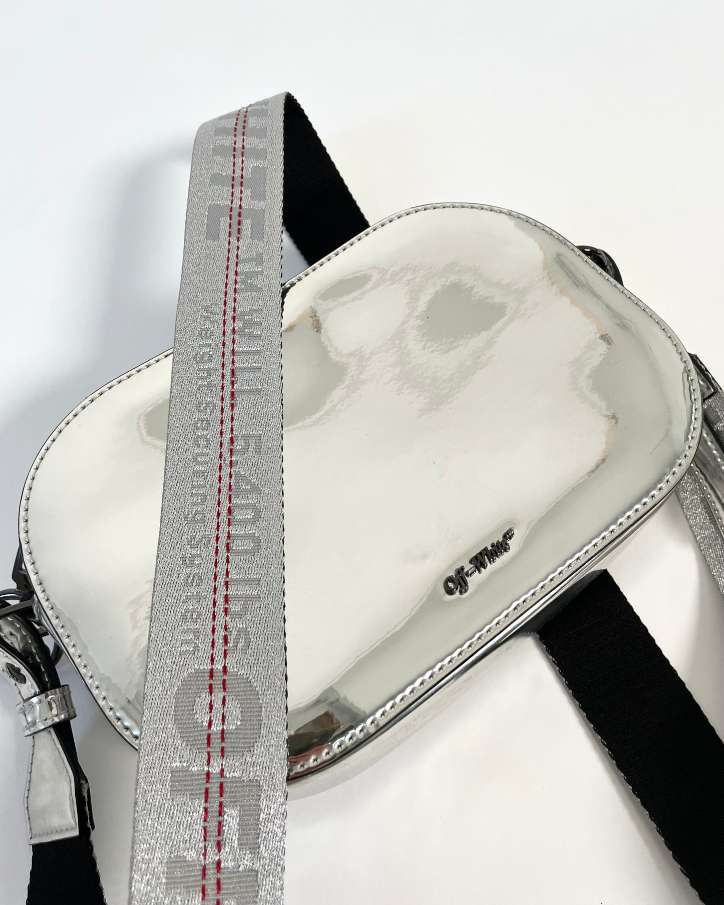 FW 18 Silver Mirrored Camera Bag