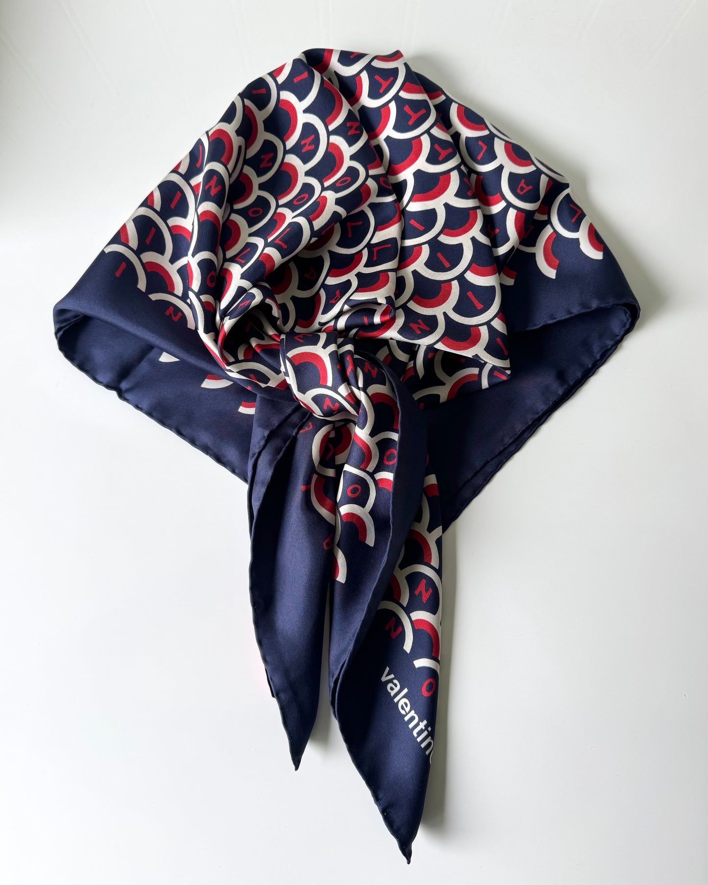 S/S 19 Logo Print Silk Scarf