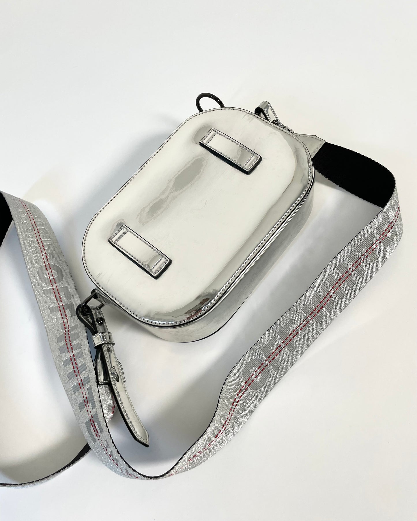 FW 18 Silver Mirrored Camera Bag