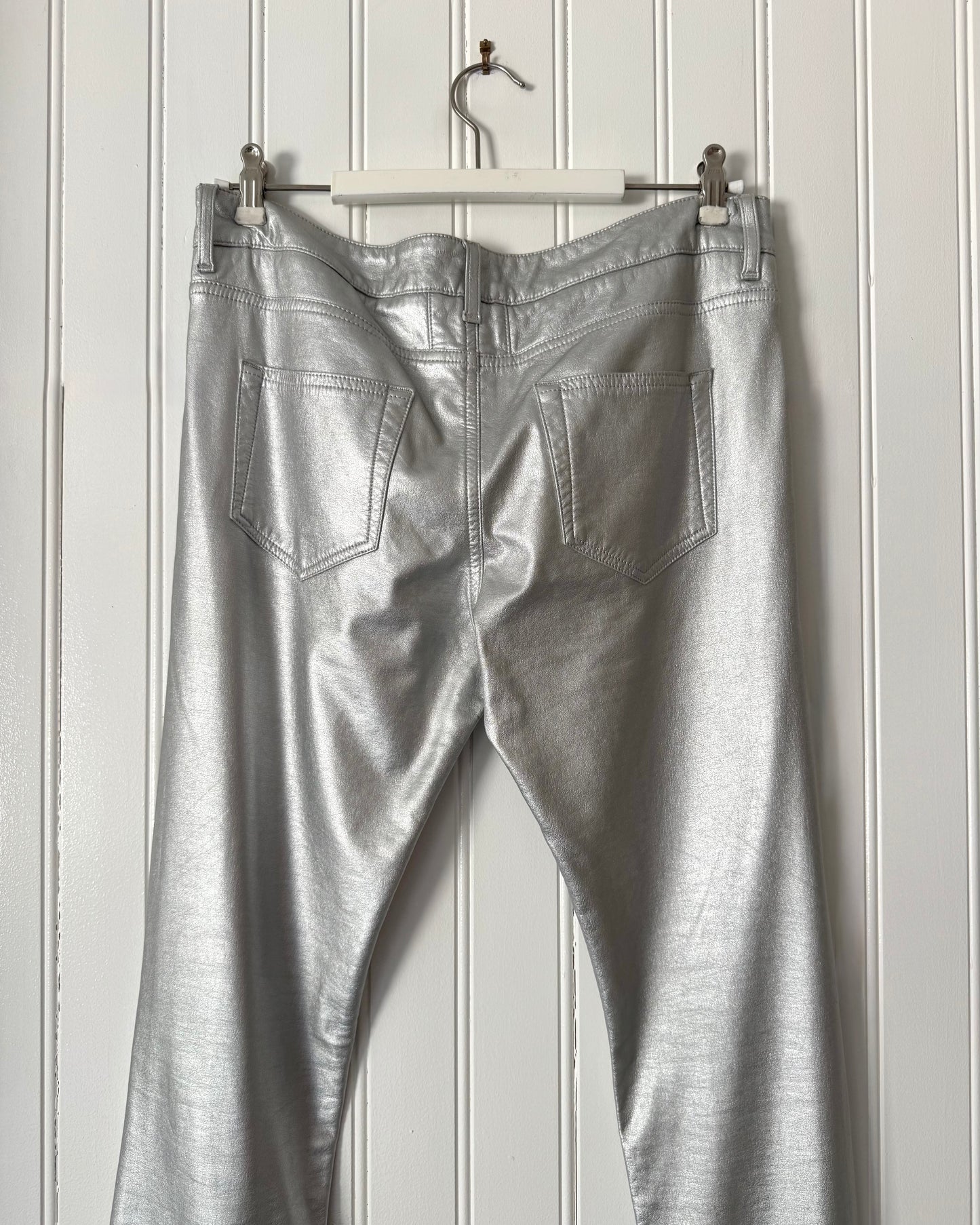 S/S 20 Silver Zipped Pants