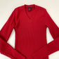 Red V Neck Sweater