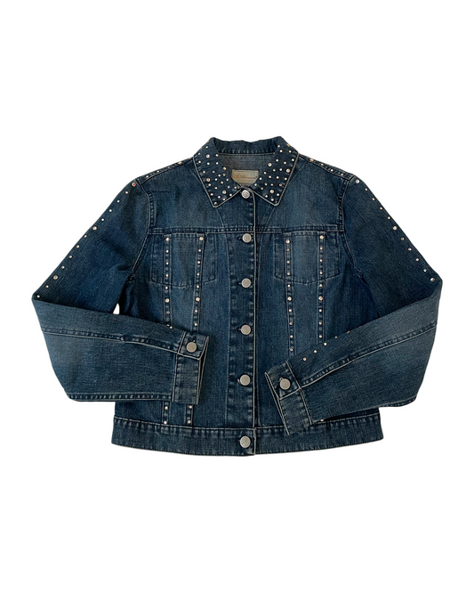 2000's Strassed Denim Jacket