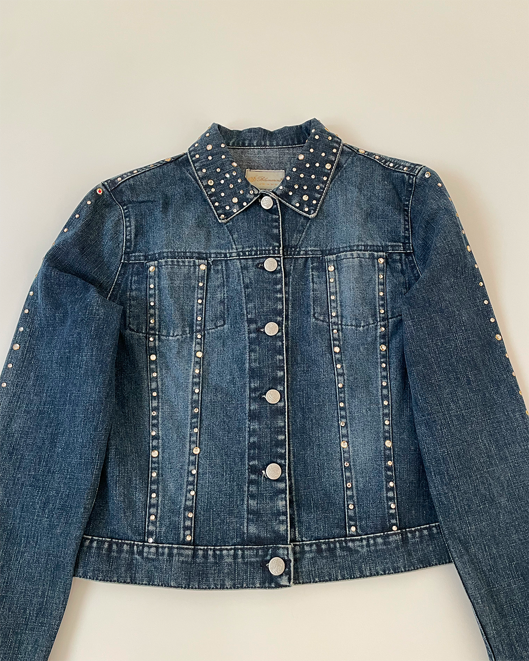 2000's Strassed Denim Jacket