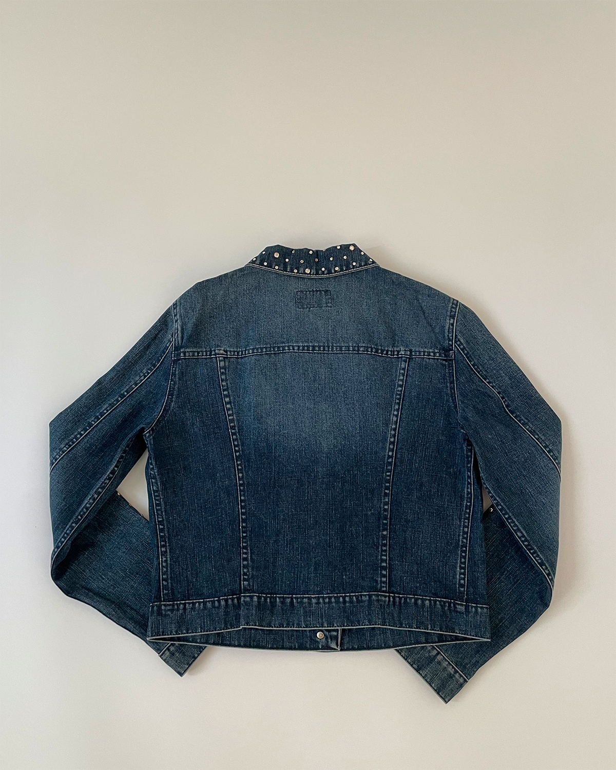 2000's Strassed Denim Jacket