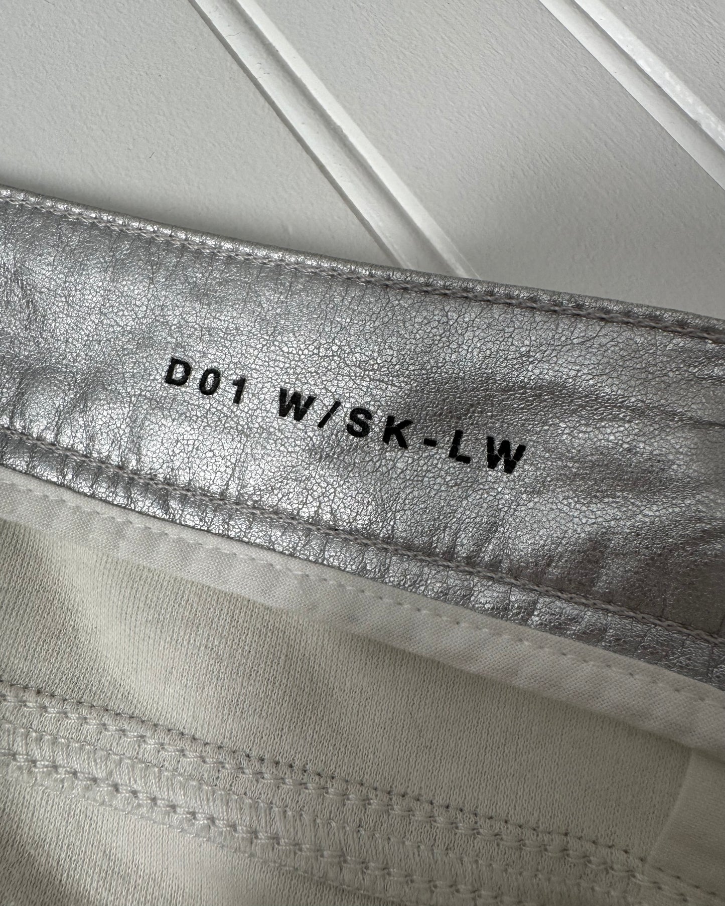 S/S 20 Silver Zipped Pants