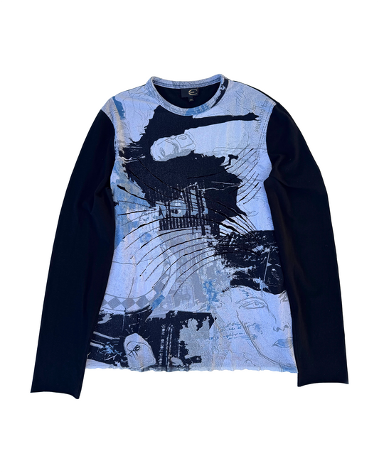 Art Printed Long Sleeves Tee