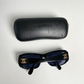 Black/Gold "CC" Logo Sunglasses