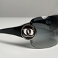 Black/Silver "CC" Logo Sunglasses