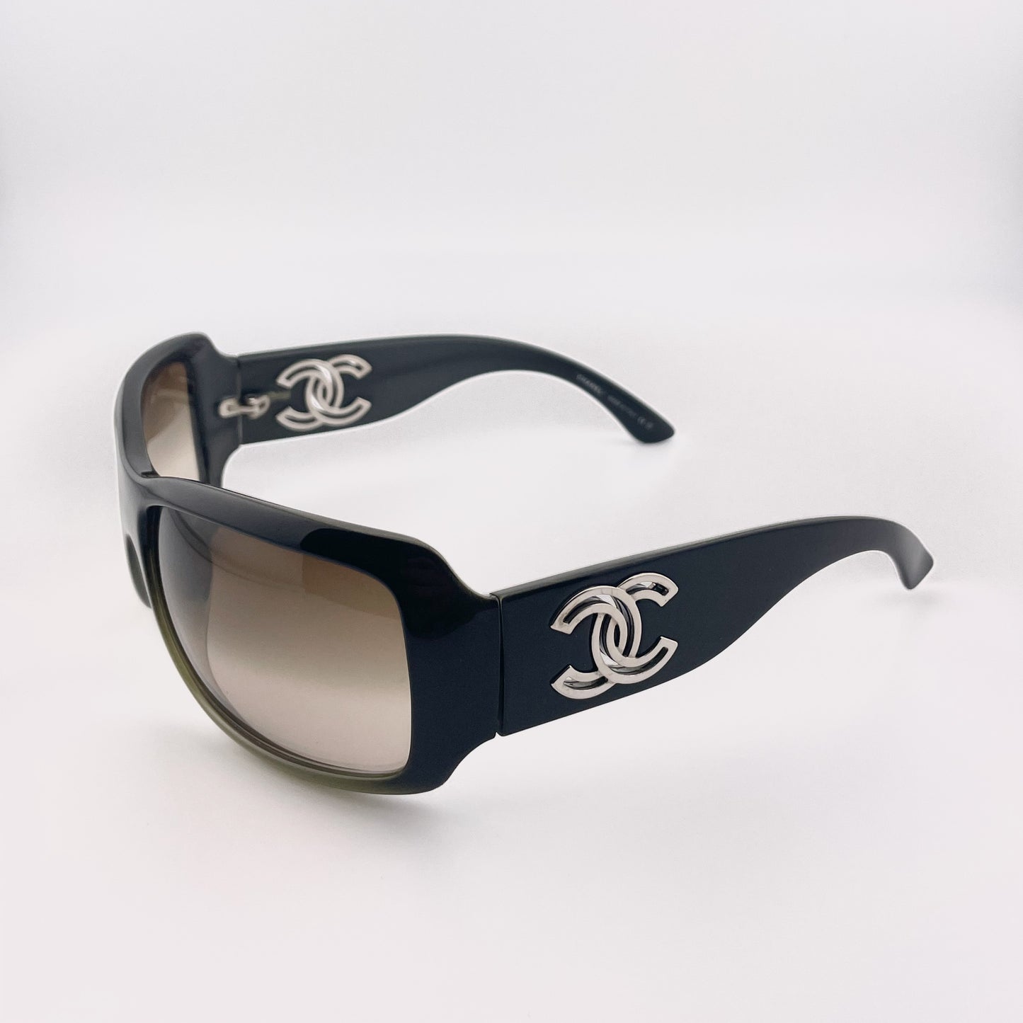 Black Square "CC" Logo Sunglasses