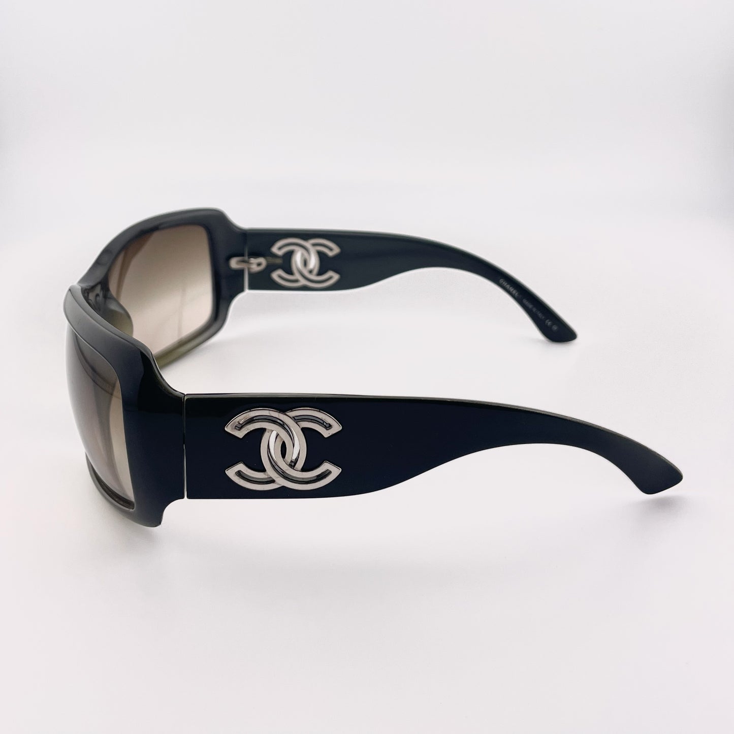 Black Square "CC" Logo Sunglasses