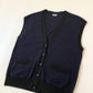 Navy/Black Sleeveless Cardigan