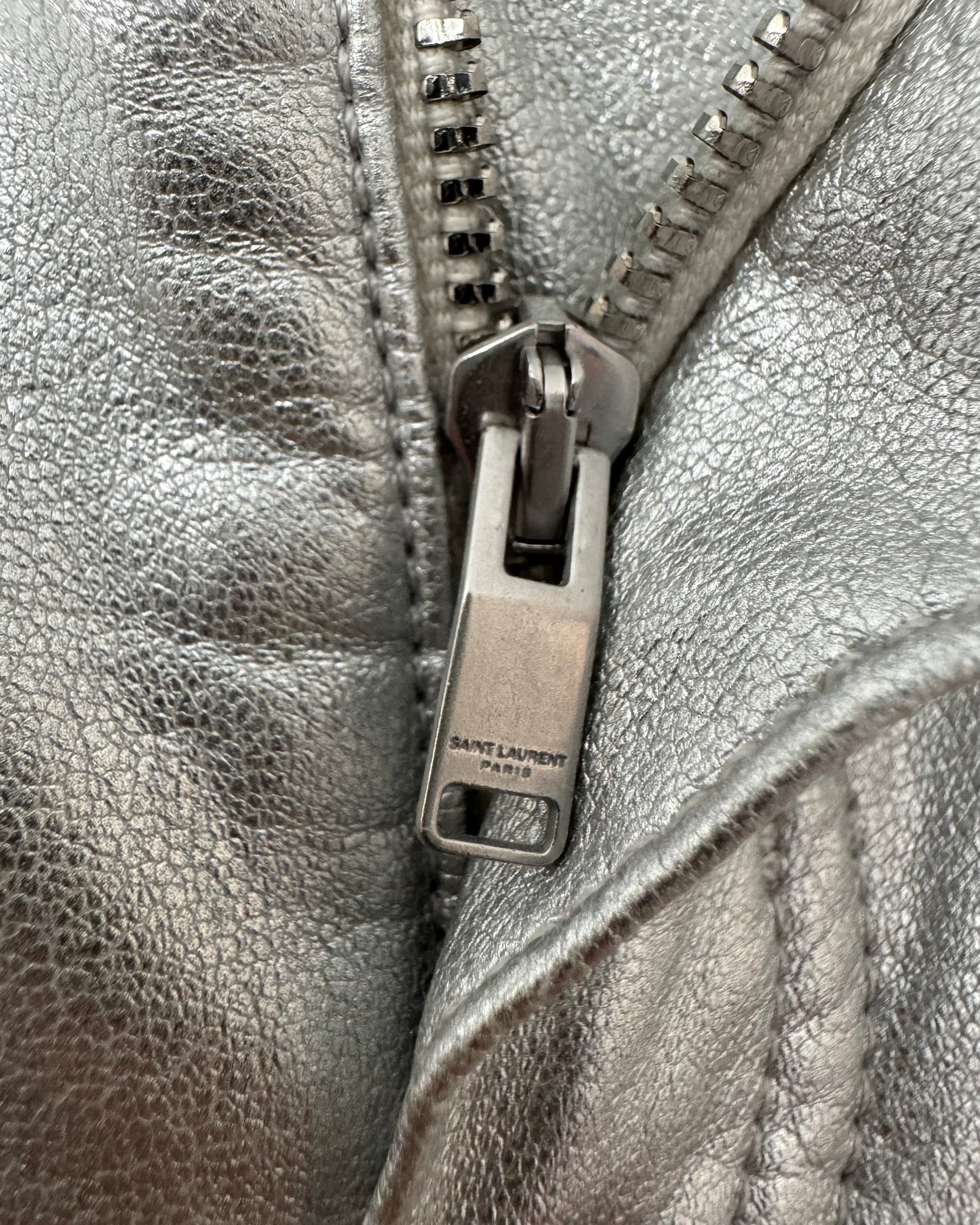 S/S 20 Silver Zipped Pants