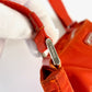 Orange Nylon Crossbody Bag