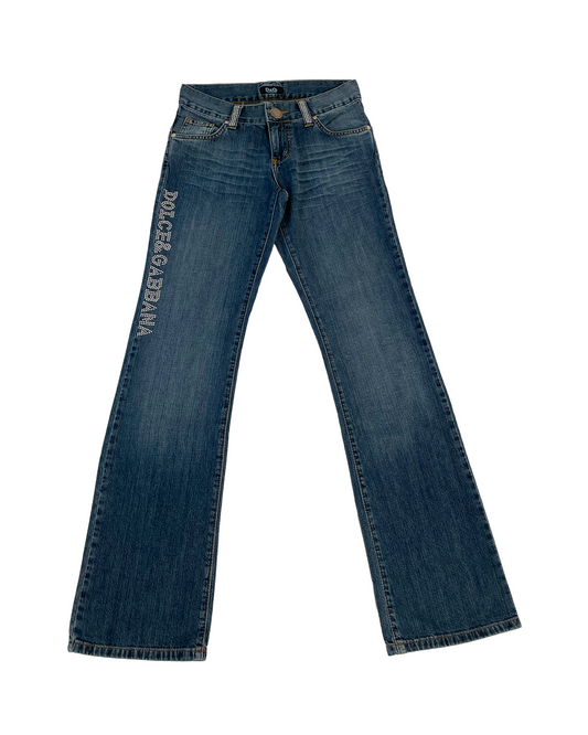 Strassed Logo Regular Jeans