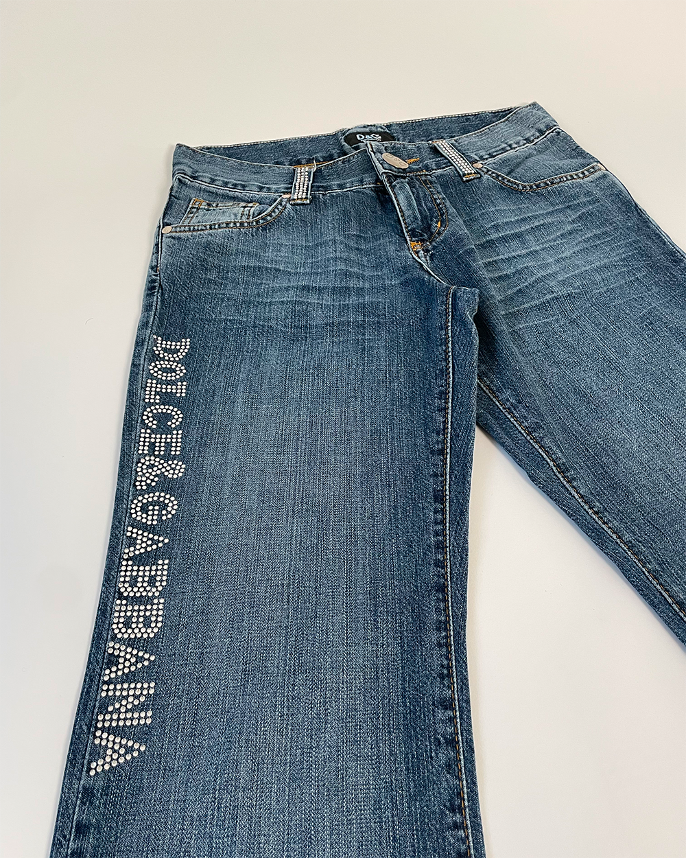 Strassed Logo Regular Jeans