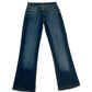 Strassed Logo Cropped Jeans