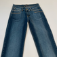 Strassed Logo Cropped Jeans