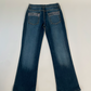 Strassed Logo Cropped Jeans