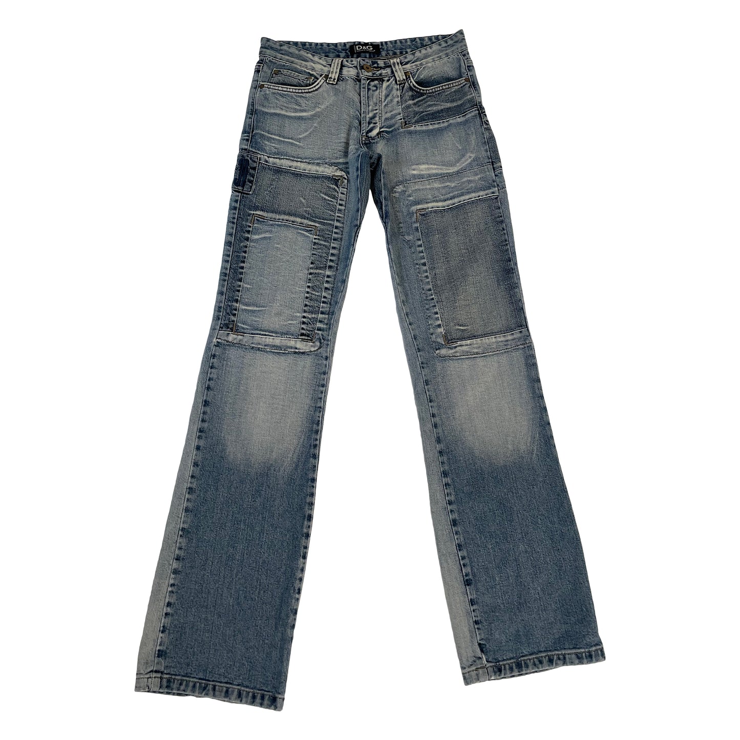 2000's Patchwork Jeans