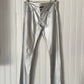 S/S 20 Silver Zipped Pants