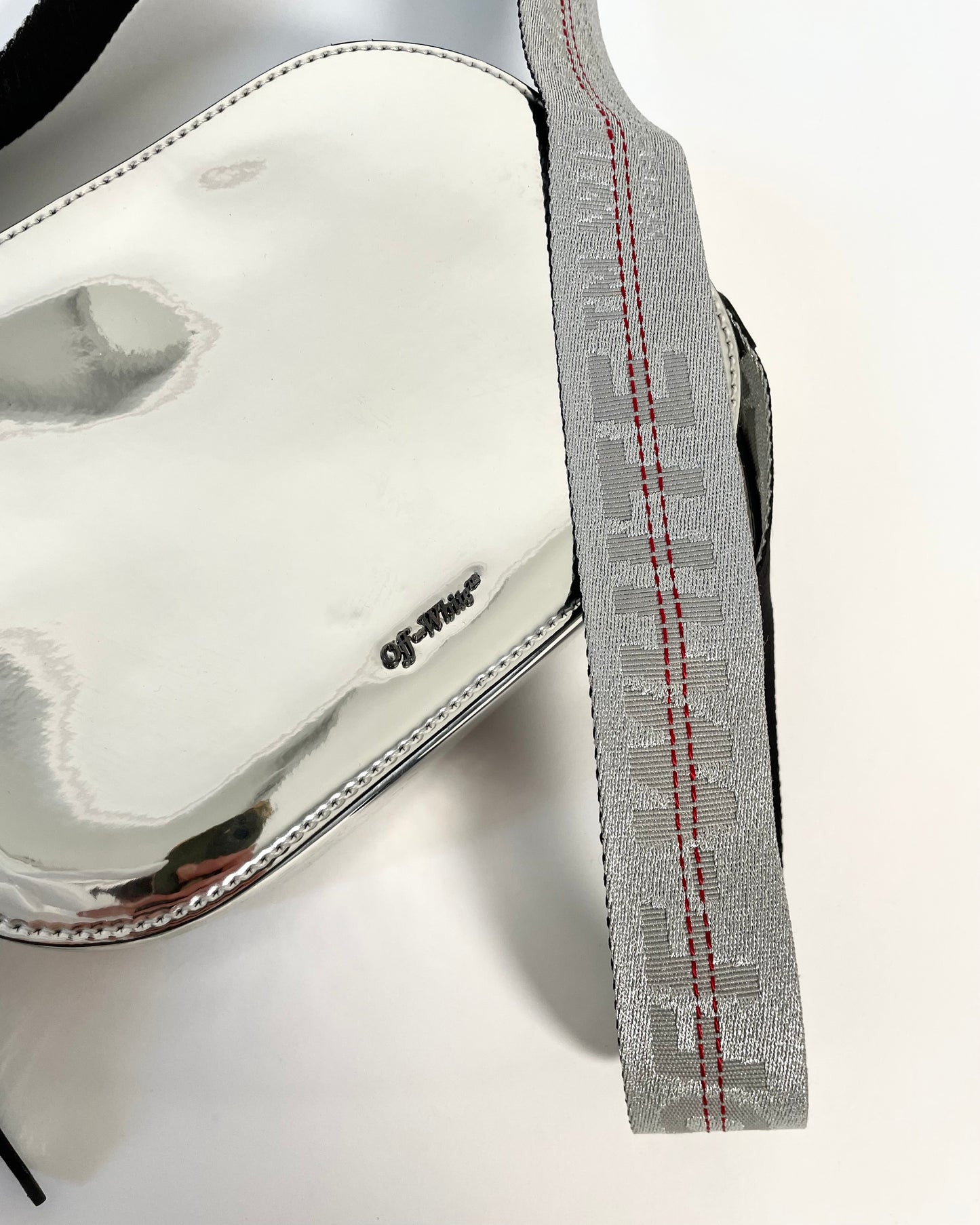 FW 18 Silver Mirrored Camera Bag