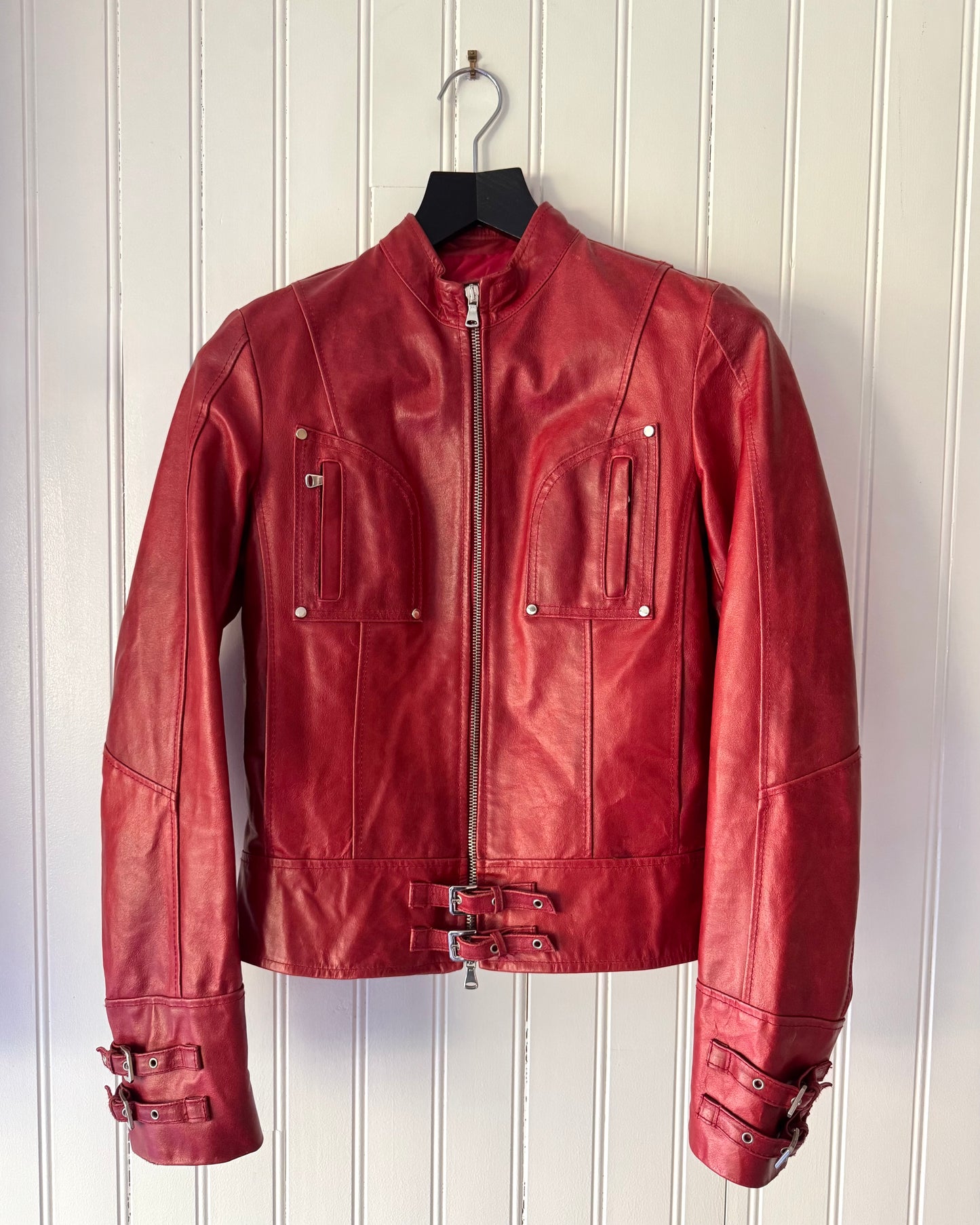 Red Biker Jacket