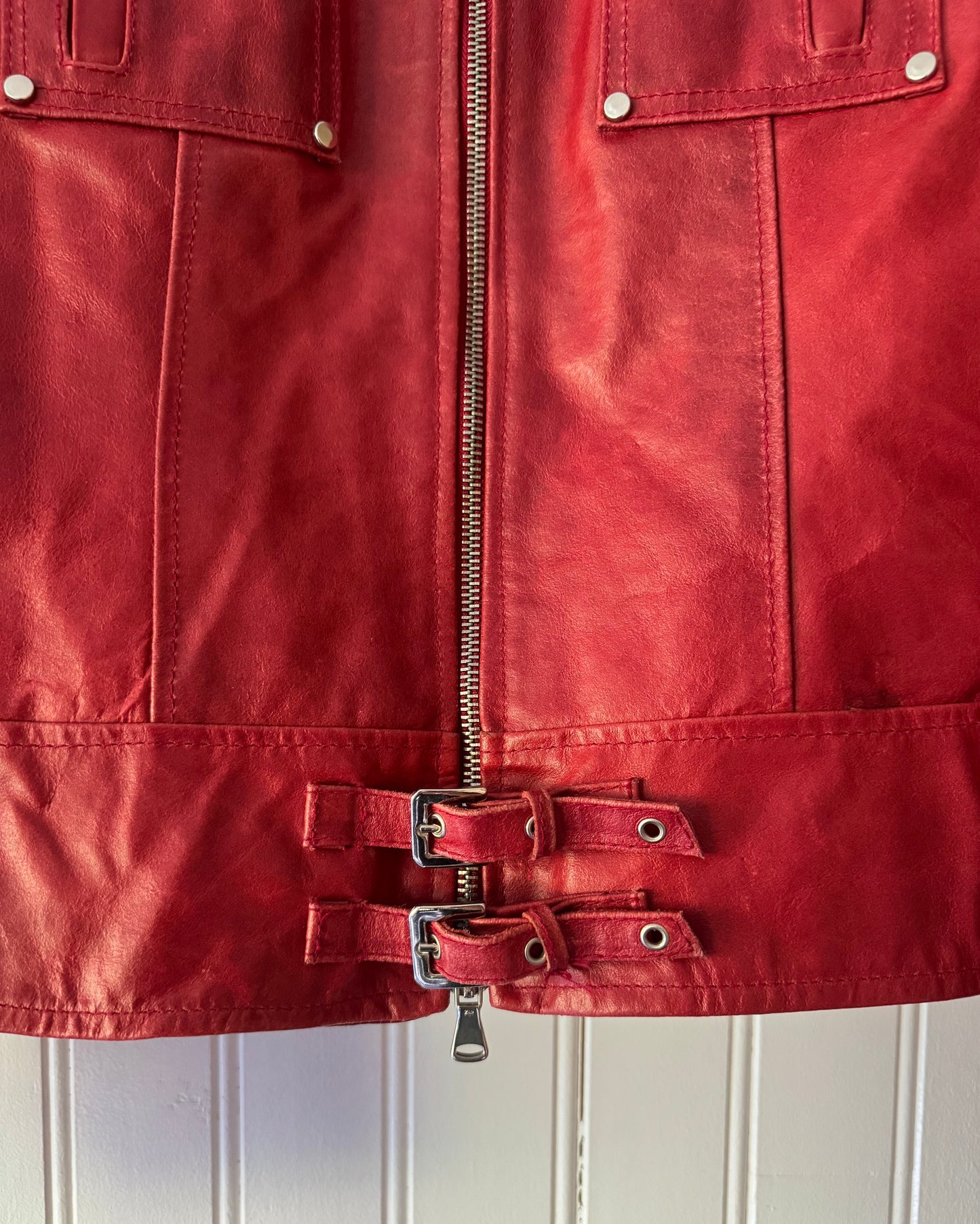 Red Biker Jacket