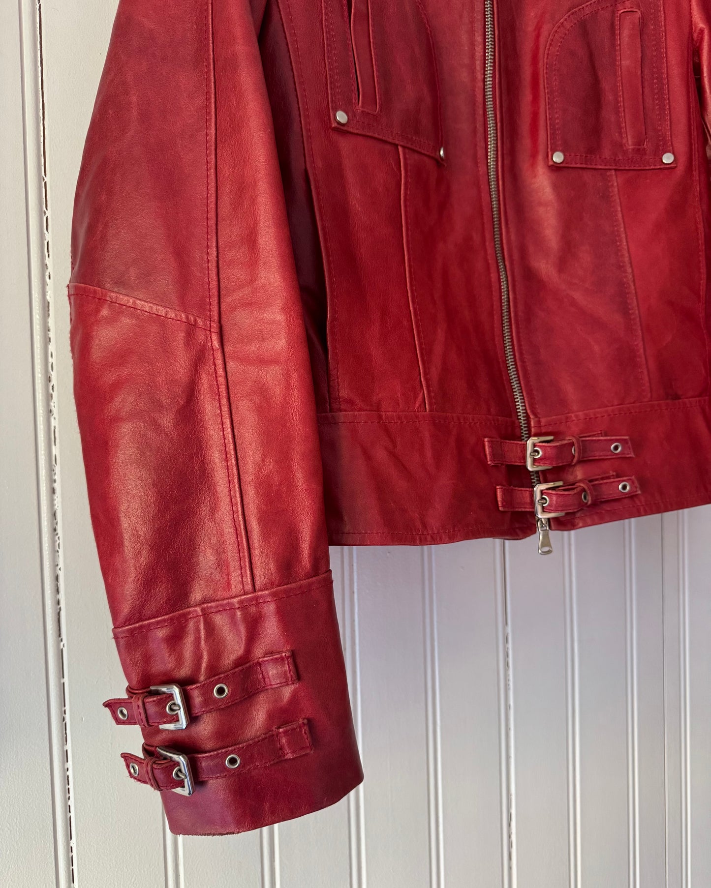 Red Biker Jacket