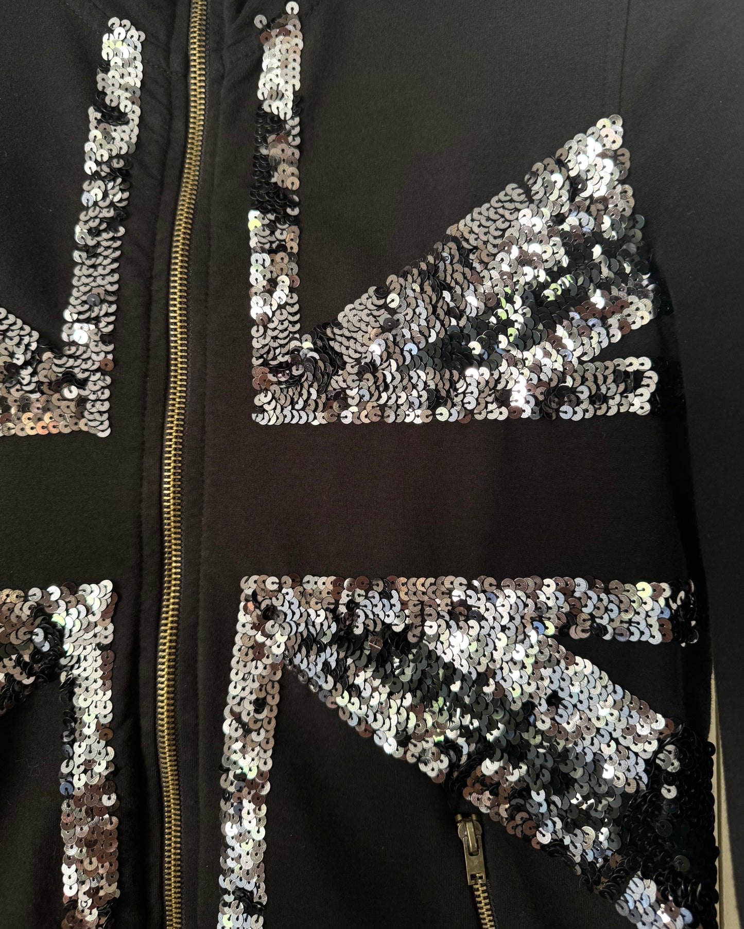 Cross Sequin Hoodie
