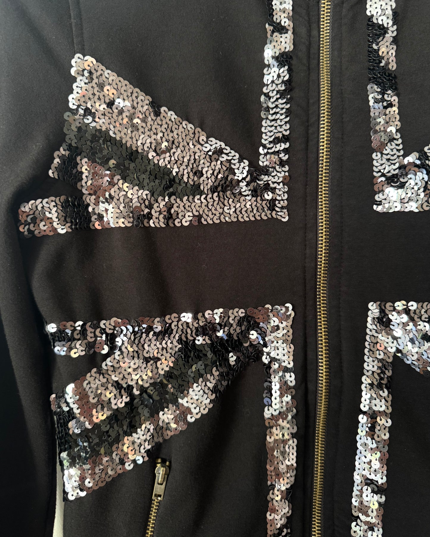 Cross Sequin Hoodie