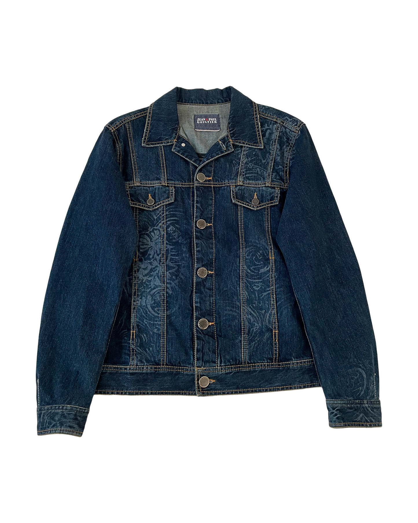 Flower Pattern Denim Jacket