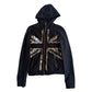 Cross Sequin Hoodie