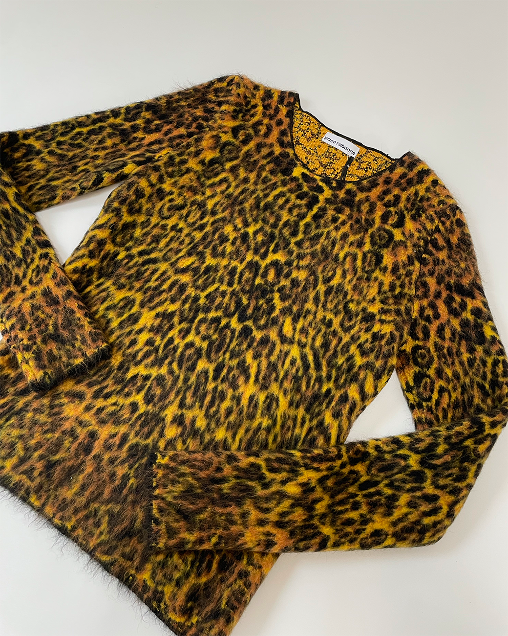 FW 18 Leopard Mohair Sweater