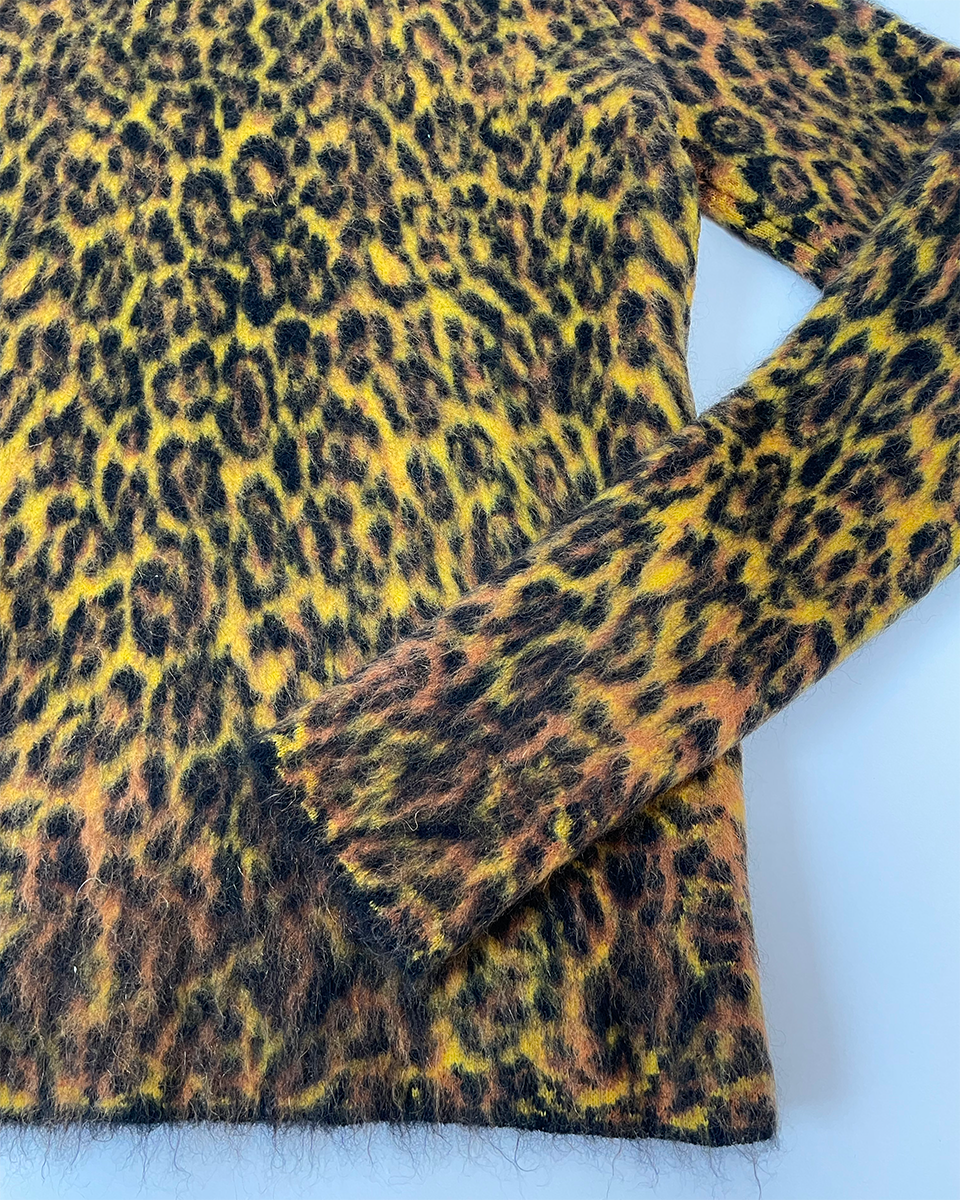 FW 18 Leopard Mohair Sweater