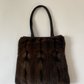 Nylon & Fur Tote Bag