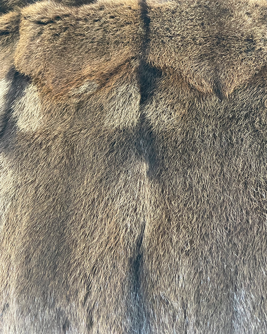 Nylon & Fur Tote Bag