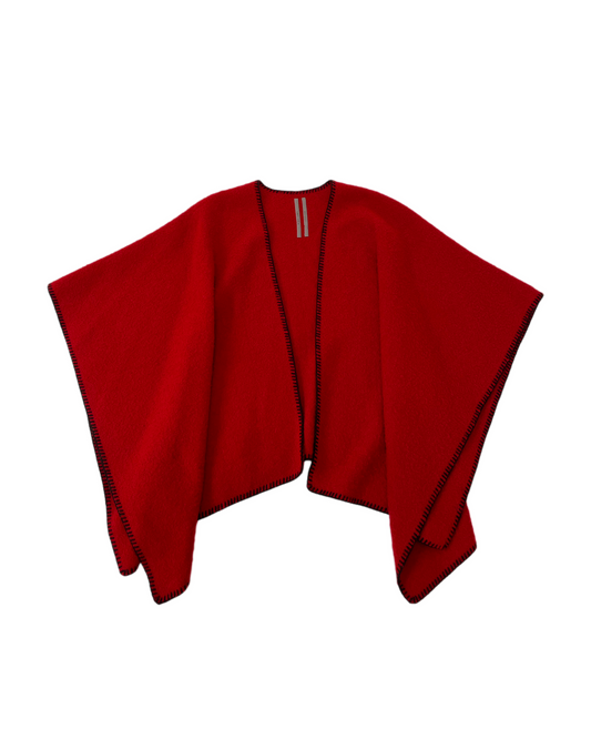 FW 19 Red Double Cape