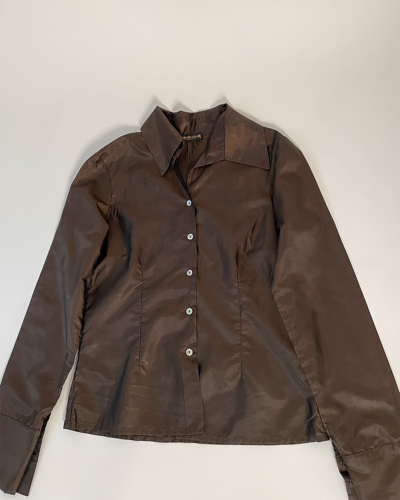 Brown Nylon Shirt